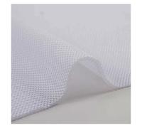YKMYXZ, Tessuto a rete 3D con strato d'aria, tinta unita, artigianato fai da te, tappezzeria, altoparlante for sedia, antipolvere, telo di copertura insonorizzante(White)