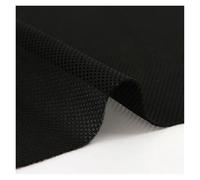 YKMYXZ, Tessuto a rete 3D con strato d'aria, tinta unita, artigianato fai da te, tappezzeria, altoparlante for sedia, antipolvere, telo di copertura insonorizzante(Black)