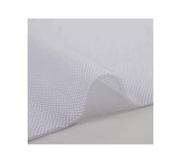YKMYXZ, Tessuto a rete 3D in tinta unita fai da te for tappezzeria, copertura antipolvere e fonoassorbente for altoparlanti(White)