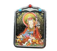 YKMYXZ, Thangka Tibetano Dipinto a Mano Nepal Buddismo Ciondolo Collane Amuleto in Argento Tibetano Stile Cinese Collana Maitreya Marchio Buddha