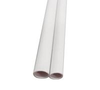 YKMYXZ, Tubo in plastica PVC bianco, lunghezza 500 mm, 2 pezzi, for raccordi idraulici for lavori domestici(9x11mm 2pcs)