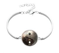 YKMYXZ, Yin Yang Yang Taiji Bagua Time Bracciale in lega di pietre preziose