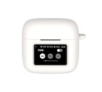 YKNIUFLY Auricolari Bluetooth Custodia Compatibile con JBL TOUR PRO 3, TPU Morbido, Protezione Completa a 360°, Cover Compatibile con JBL TOUR PRO 3.(Bianco)