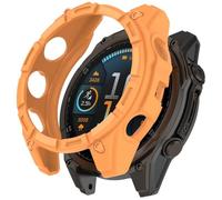 YKNIUFLY Cover Compatibile con ceshi Fenix 8 51mm Solar, Silicone Morbido TPU, Protezione Half-Pack, Orologio Custodia Compatibile con ceshi Fenix 8 51mm Solar.(Arancia)