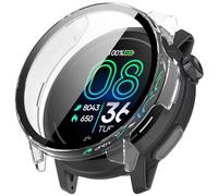 YKNIUFLY Cover Compatibile con Mibro Watch GS Pro, PC + Schermo Temperato Pellicola Integrata, Cassa Dell'orologio Anticaduta e Antigraffio.(Trasparente)