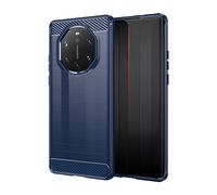 YKNIUFLY Custodia per Huawei Mate 40 RS Porsche Design Cover, TPU Morbido, a Prova di Caduta e Antiurto, Cover Protection per Huawei Mate 40 RS Porsche Design.(Blu)