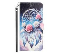 YKTO Con Memoria per Schede Pelle Custodia per Tecno Camon 40 Premier 5G Tocco Confortevole portafoglio con supporto Scomparti per le carte Portafoglio Magnetico Custodia,Fiori a forma di campanella