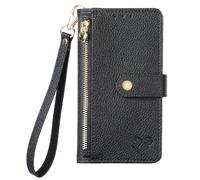 YKTO Protettiva Custodia per OnePlus Ace 2 Pro Cover in Pelle PU Portafoglio Case Premio Disegno Chiusura Magnetica Multifunzione con 7 Slot Carte Flip Zip Cover per OnePlus Ace 2 Pro,Nero