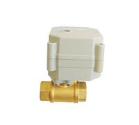 YKYNCJJT 1/4'' AC110V a 230V Valvola elettrica in Ottone a 2 Vie Ingranaggi Metallici On/off Ritorno a Molla in 5 Secondi for purificatore d'Acqua(Npt,AC110V TO 230V-CR401)