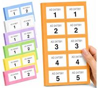 YLAB Libretto di Biglietti della Lotteria, 1-1000 - Scegli Il Tuo Colore: Arancione