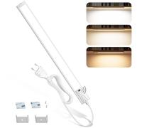 Ylatoial Illuminazione a LED per mobili da cucina da 41 cm, luce da incasso dimmerabile con sensore touchless, striscia luminosa da incasso ultrasottile per cucina e camera da letto