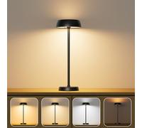 Ylatoial Lampada da Tavolo a LED Wireless con Controllo Touch Dimmerabile Continuo, 4 Modalità di Luce, Batteria Ricaricabile per Camera da Letto, Ufficio Domestico, Campeggio - 1 PC