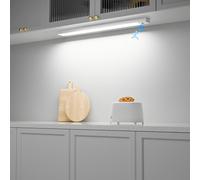 Ylatoial Led Sottopensile Cucina, 43.5CM Luce Armadio LED con Sensore di Movimento, 2500mAh USB Ricaricabile Luce Led Sottopensile per Cucina Scale Corridoio Bagno Garage, 5000K