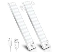 Ylatoial Luce Armadio LED con Sensore di Movimento, 4 Modalità Luce Sottopensile Cucina, USB Lampada LED Ricaricabile, Senza Fili Luci Notturna per Armadio Cucina Scale Corridoio Garage