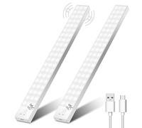 Ylatoial Luce Armadio LED con Sensore di Movimento, 4 Modalità Luce Sottopensile Cucina, USB Lampada LED Ricaricabile, Senza Fili Luci Notturna per Armadio Cucina Scale Corridoio Garage