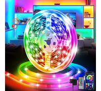 Ylatoial Luci LED, 20M Striscia LED APP Bluetooth Controllato Luce LED Camera da Letto Musica Sincronica, Luci Colorate Timer per Decorare TV, Cucina, Feste, La Stanza dei Bambini
