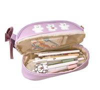 YLCYDLYU Astuccio Con Scomparti Cute Matita Caso Grande Capacità Matita Caso Scatola Di Immagazzinaggio Per Bambini Ufficio Forniture Scolastiche Scatola Di Immagazzinaggio Regalo-Purple