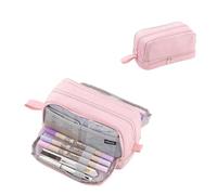 YLCYDLYU Astuccio Con Scomparti Grande Astuccio Per Matite Per Studenti Astuccio Per Matite Sacchetto Cosmetico Di Cancelleria Scatola Di Stoccaggio Per Ufficio-Rosa