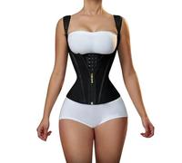 YLCYDLYU Cintura Addominale Short A Doppia Compressione della Cintura Cintura di Modellistica A Pancia di Controllo Piatto-Nero-M