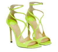 YLCYDLYU Sandali da Donna Tacchi Sottili da Donna A Croce Cravatta Sandali per La Bocca di Pesce, Scarpe per Banchetti di Grandi Dimensioni-Giallo-45