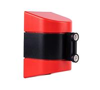 Yldessm&EU Barriera con cintura retrattile magnetica for montaggio a parete, alloggiamento rosso con cinghia di sicurezza, controllo della coda for gestione della folla, banca, fabbrica(5m/16.4ft)