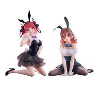 YLEAFUN Anime Nakano Nino Figura Anime Nakano Miku Action Figure Bunny Girl Decorazione da scrivania