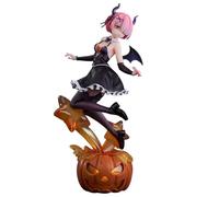 YLEAFUN Anime Re:0 Personaggi Ramu Figure Halloween Ramu Statua PVC 25 cm Collezione Anime, regalo di compleanno per i fan