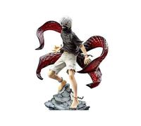 YLEAFUN Kaneki Ken Figura 22 cm Anime, statuetta da collezione, con base, display da desktop, modello per fan degli anime, decorazione natalizia, regalo di compleanno per amici