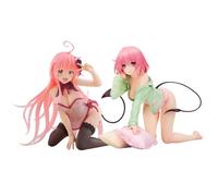 YLEAFUN Momo Belia Deviluke 2 statuette anime dolce ragazza Momo Belia Deviluke 2 statuette in PVC per scrivania modello decorazione per camera da letto