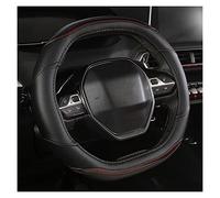 YLFC per Peugeot 3008 4008 5008 Auto Copertura della Ruota di Sterzo in Fibra di Carbonio + Cuoio dell'unità di Elaborazione di Accessori Auto Interni (Color : Brown)