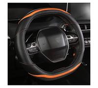 YLFC per Peugeot 3008 4008 5008 Auto Copertura della Ruota di Sterzo in Fibra di Carbonio + Cuoio dell'unità di Elaborazione di Accessori Auto Interni (Color : Orange)