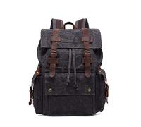 YLFKWLHRW Zaino casual in pelle da uomo Backpack Mens Waterproof Laptop School Pontack Borse for computer Zaino da campeggio per weekend(Grey)