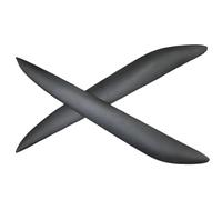 YLHMG Auto in Fibra di Carbonio Faro Sopracciglia Copertura Trim Adesivo Testa Della Lampada Palpebra, for Mazda 3 M3 2010-2013 Vetro Nero Opaco Primer Adesivi per fari auto(Fiber Glass)