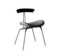 YLHMNE Sedie da cucina imbottite spesse Sedia da pranzo singola Sgabello trucco Net rossa Mobili for la casa(Dark gray)
