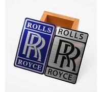 YLINNB Adesivi Emblemi per Auto per Rolls-Royce Ghost/Phantom/Cullinan/Spectre, Emblema Distintivo Emblem Sticker Fregio Stemma Sostituzione Emblema Auto Adesivi Stickers,Silver
