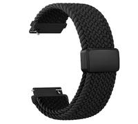 YLK Cinturino elastico in nylon per Garmin Forerunner 55 Bracciali/Forerunner 165/165 Music / 245/245 Music / 645/645 Music Uomo Donna Cinturino di ricambio intrecciato con fibbia magnetica regolabile