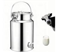 YLKJCE Contenitore Acciaio Inox per Olio con Rubinetto lattine per Olio Vuota Offerta Contenitore per Latte in Acciaio Inox per Cucina e Uso Domestico(Capacity,3 Liter)
