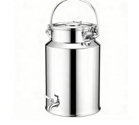 YLKJCE Contenitore per Olio con Rubinetto da 3/5/10/15 Litri tanica Acciaio Inox per Olio distributore di Bevande for conservare liquidi e Solidi (Capacity,15 Liter)
