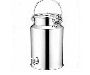 YLKJCE Contenitore per Olio con Rubinetto da 3/5/10/15 Litri tanica Acciaio Inox per Olio distributore di Bevande for conservare liquidi e Solidi (Capacity,10 Liter)