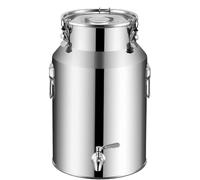 YLKJCE Tanica in Acciaio Inox per Olio 10 Litri con Rubinetto Contenitore in Acciaio per Olio di Oliva Contenitore per Latte in Acciaio Inox per Cucina E Uso Domestico(Capacity,14liter)