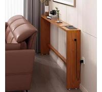 YLLFFLL Consolle stretta dietro il divano Consolle Per L'ingresso, Tavolino Da Divano In Legno Con Contenitore Dietro Il Divano, Ripiano Posteriore(Natural,120x15x80cm(47.2x5.9x31.4in))