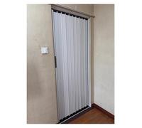 YLLFFLL Porta a Soffietto da Interno Porta A Soffietto Personalizzata Alta 96 Pollici con Serratura E Binario Superiore E Inferiore, Grande Porta Pieghevole Scorrevole(White,42x96in/107x244cm)