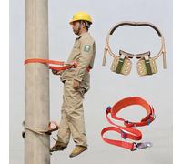 YLLFFLL Scarpe da Arrampicata su Palo di Cemento, Punte da Arrampicata su Palo Elettrico Migliorate con Risvolto per I Piedi(Opening Dia:24-50cm(10-20in))