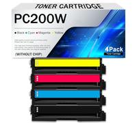 YLLiee Toner ad Alta capacità PC200W, Senza Chip, Compatibile con i Toner RICOH 408451 408452 408453 408454 per la Stampante Multifunzione RICOH MC240FW PC200W(Size:1Pack,Color:4Color)