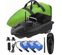 YLLLLY Barchino carpfishing Bait Boat, 12000mah Batterie di grande capacità Barca esca da pesca, 500m Telecomando, 1,5 kg di carico Hopper.wind e resistente alle onde, con borsa. Dare antenne, V23U