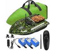 YLLLLY Barchino carpfishing Bait Boat, 12000mah Batterie di Grande capacità Barca Esca da Pesca, 500m Telecomando, 1,5 kg di carico Hopper.Wind e Resistente alle Onde, con Borsa. Dare antenne, 21UI