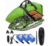 YLLLLY Barchino carpfishing Bait Boat, 12000mah Batterie di grande capacità Barca esca da pesca, 500m Telecomando, 1,5 kg di carico Hopper.wind e resistente alle onde, con borsa. Dare antenne, 56PO