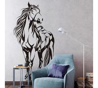 YLLMNOBN Adesivo da parete animale cavallo Bellissimo adesivo da parete cavallo Soggiorno Sala giochi Zoo Giungla Cavallo Adesivo da parete camera da letto