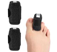 YLLZJ Stecca per Dita dei Piedi - Correttore Artiglio, Raddrizzatore Martello, per alleviare il dolore di dita piegate, artigliate, rotte o slogate, Nero - 2 pcs