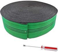 YLM1991 Cinghie elastiche per tappezzeria, larghezza 70 mm, per divani, sedie, tappezzeria, rotolo alternativo a molla con strumento di sollevamento (12 metri)